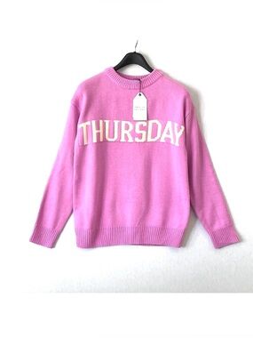 English Factory Weekday Thursday Motif Sweater